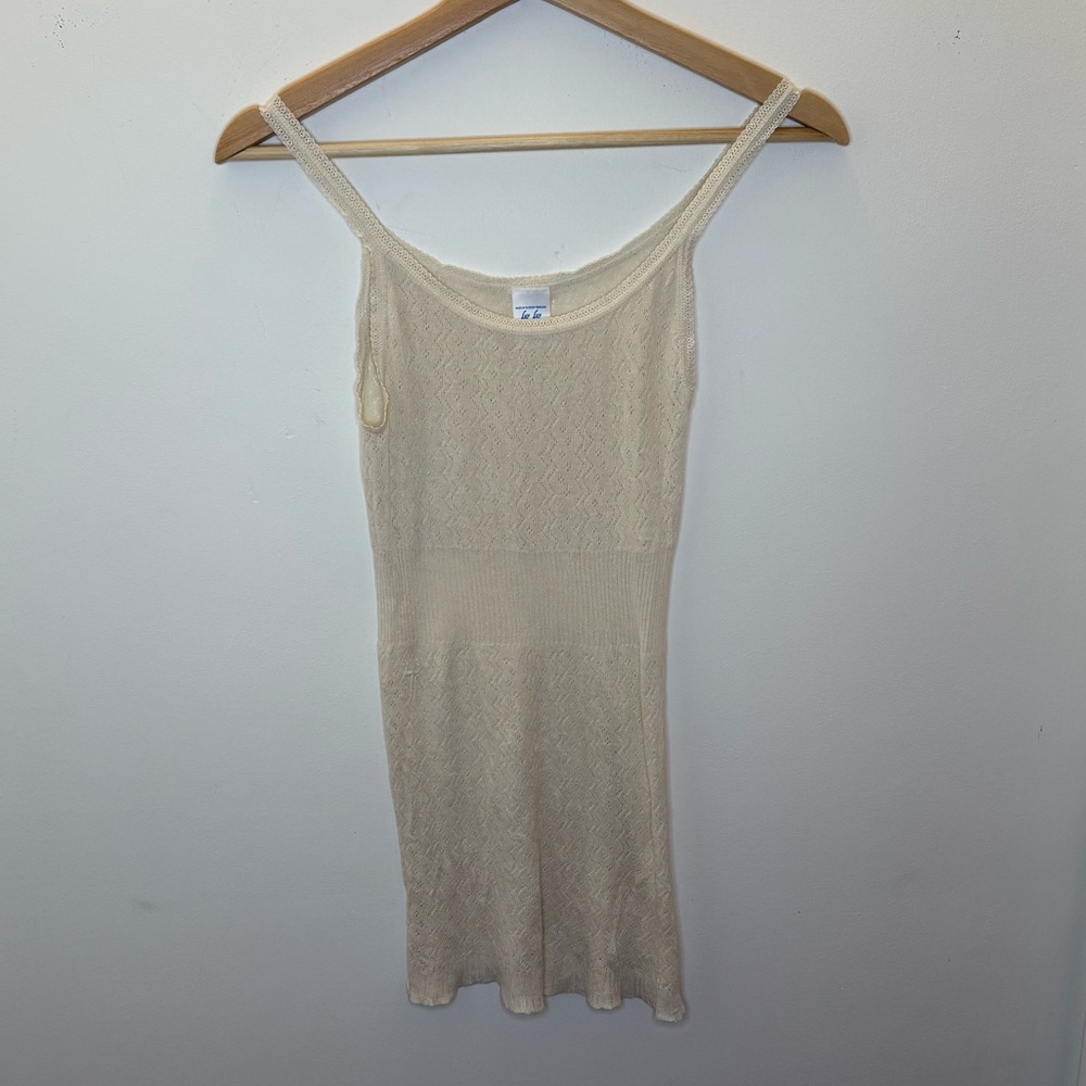 Elegant Cream Silk Knit Chemise